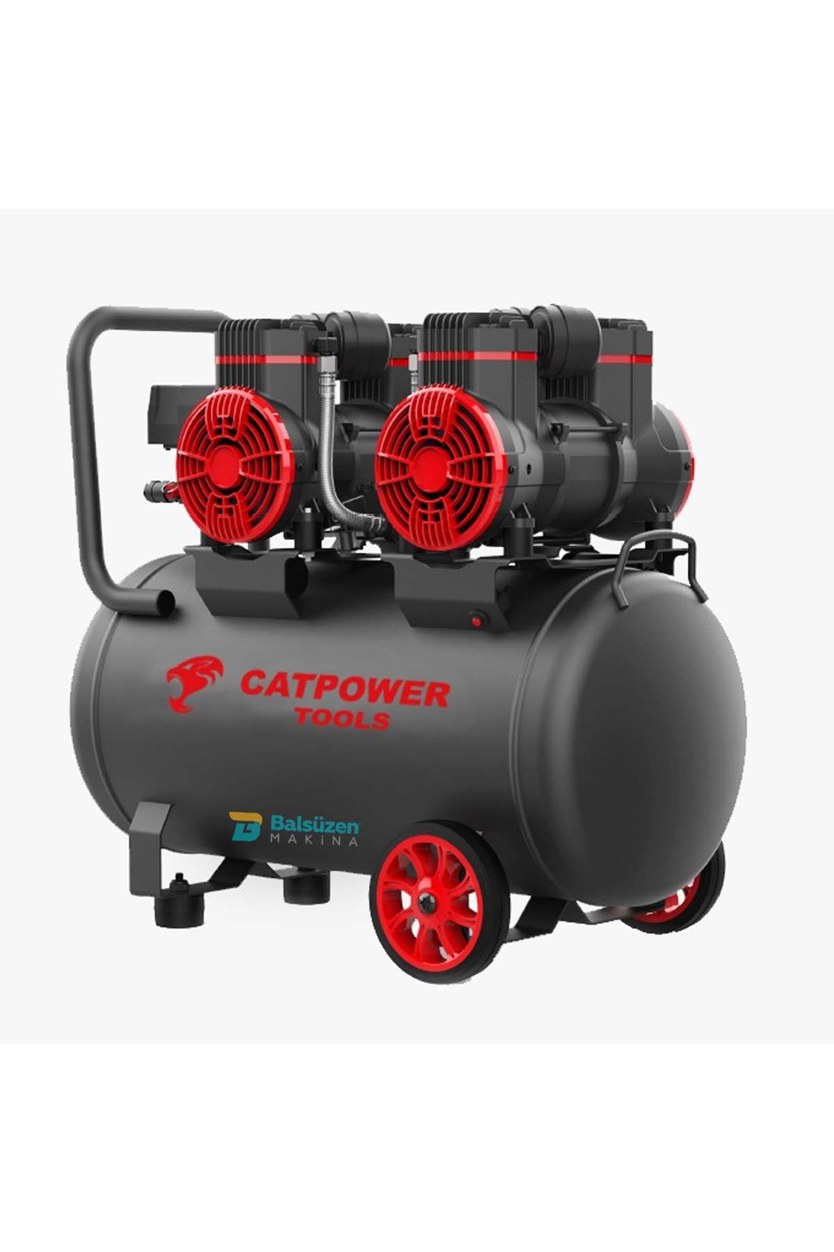 Catpower 1153 Tekerlekli Sessiz Yağsız Hava Kompresörü 50 Litre resmi